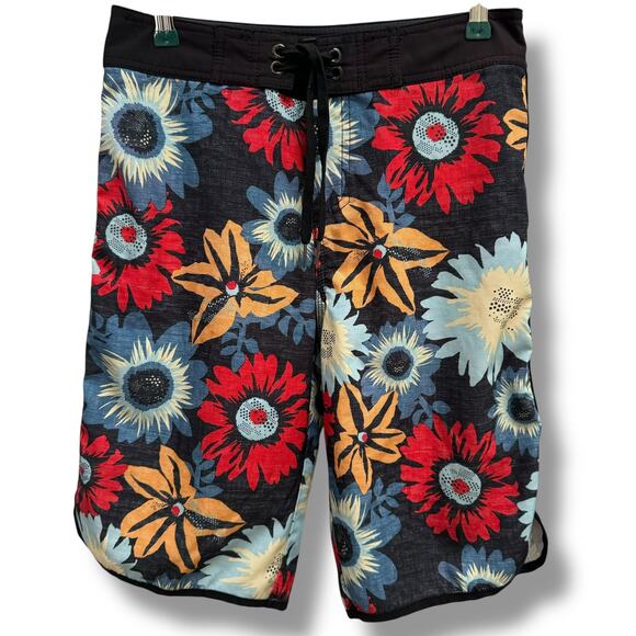 Mossimo Supply Co. Size 28 Mens Hawaiian Swim Trunks - Picture 2 of 10